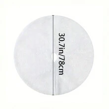 1 pezzo gonna di albero di Natale in tessuto bianco, decorazione natalizia per l'albero di Natale, ornamento per albero di Natale 77,98 cm, regalo migliore