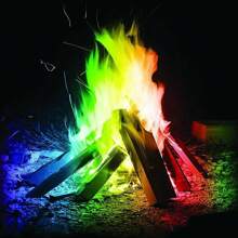 1pc 10g Magical Flames, Magical Colorful Fire Packs, Burning Color Reaction, Colorful Flame Color Changing Powder, Flame Dye Powder, Magic Props Colorful Powder, Party Carnival Day Gift, Venue Decoration Toys, Wedding Games, For Outdoor Campfires Bonfires Fire Pits Fireplaces Camping Accessories