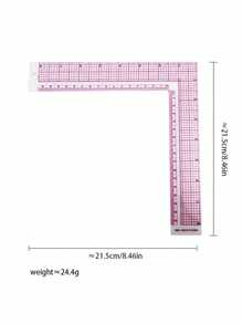 1 件专业缝纫尺套装 - L 型尺、法国曲线尺和 90 度尺，用于精确的服装图案制作和服装设计 - 随机款式