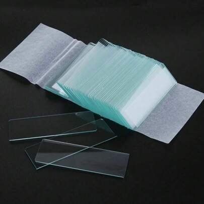 2 Set (50Pcs/Set) Microscope Slides Cover Glass For Optical Microscope Accessories UK