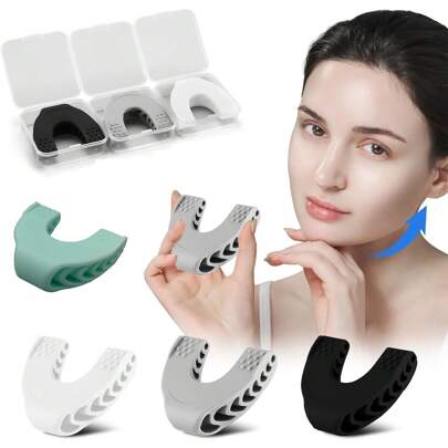 C-Shape Silicone Jawline Exerciser/Jaw Trainer For Workout, Gym, Sport, Gym, Home Exercise, Sport Accessories, Gym Accessories, CrossFit Accessories