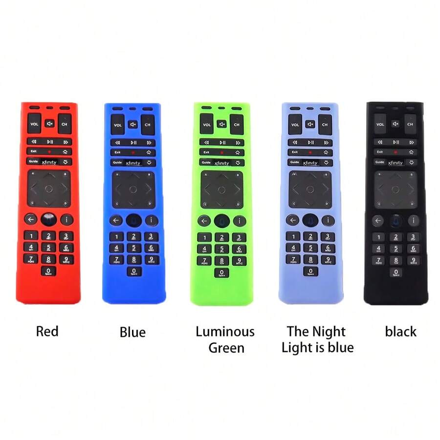 1 pieza Funda protectora de silicona para control remoto XFinity Comcast XR15, de silicona suave y colorida, ajuste perfecto (Nota: el control remoto no se incluye) - Multicolor - Ver 1