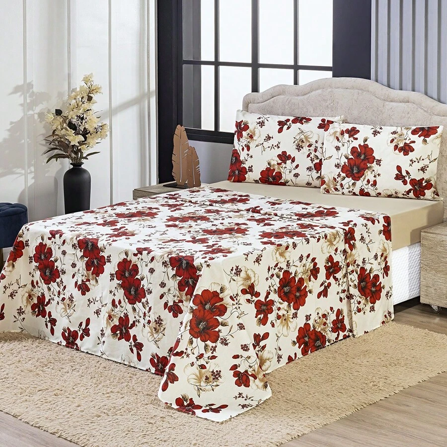 Sheet Sets With Pillowcases - Đỏ - Xem 1