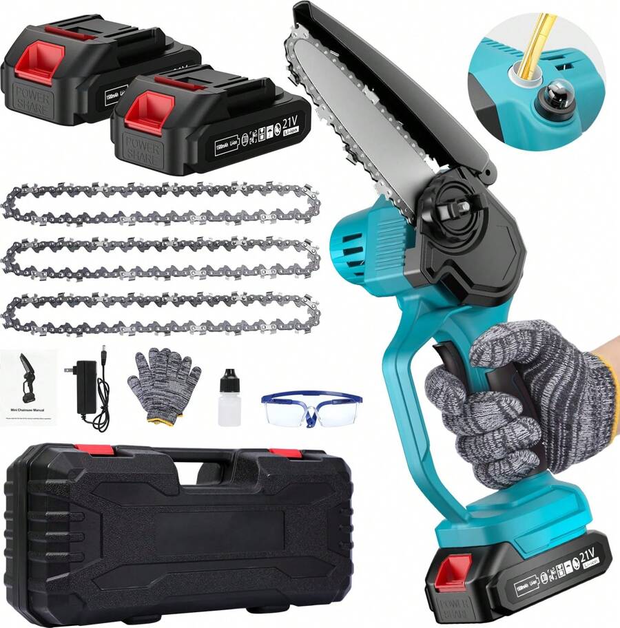 10" Cordless Chainsaw For Milwaukee M18 Battery | Brushless Motor, Auto Oiler, Lightweight (Tool Only)