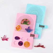 Guide Quilling Board,Quilling Tool Board With Pins Needle Plate, DIY Grid Tool For Paper Crafting - Multicolor - View 1