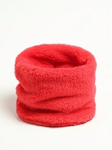 1 pieza Cuello de mujer elegante y cálido, estilo anillo, bufanda/pañuelo suave y amigable con la piel, máscara facial unisex casual cálida, a prueba de viento y frío para ciclismo y esquí al aire libre, gorro tubular de unicolor de invierno cálido y esponjoso, para uso diario y salidas en motocicleta