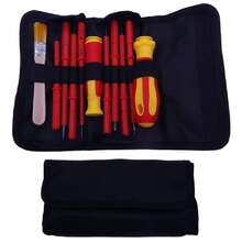 Home Insulation Screwdriver Set Cross Hexagon Line Electrical Maintenance With Clean Small Brush Anti-Electric Screw Batch - Black - View 2