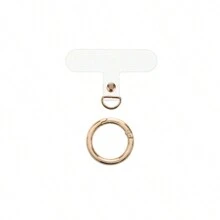 2/6PCS/Set Gold Silver Colors Phone Strap Patch With Metal Spring Rings, Universal Mobile Phone String Label Phone Strap Connector Multi-Purpose Phone Strap Patch, Suitable For Most Phone Cases - Multicolor - View 9