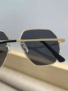 2024 新款大框太阳镜，适合男士，美观且防紫外线，时尚驾驶太阳镜 - 彩色 - 查看 4