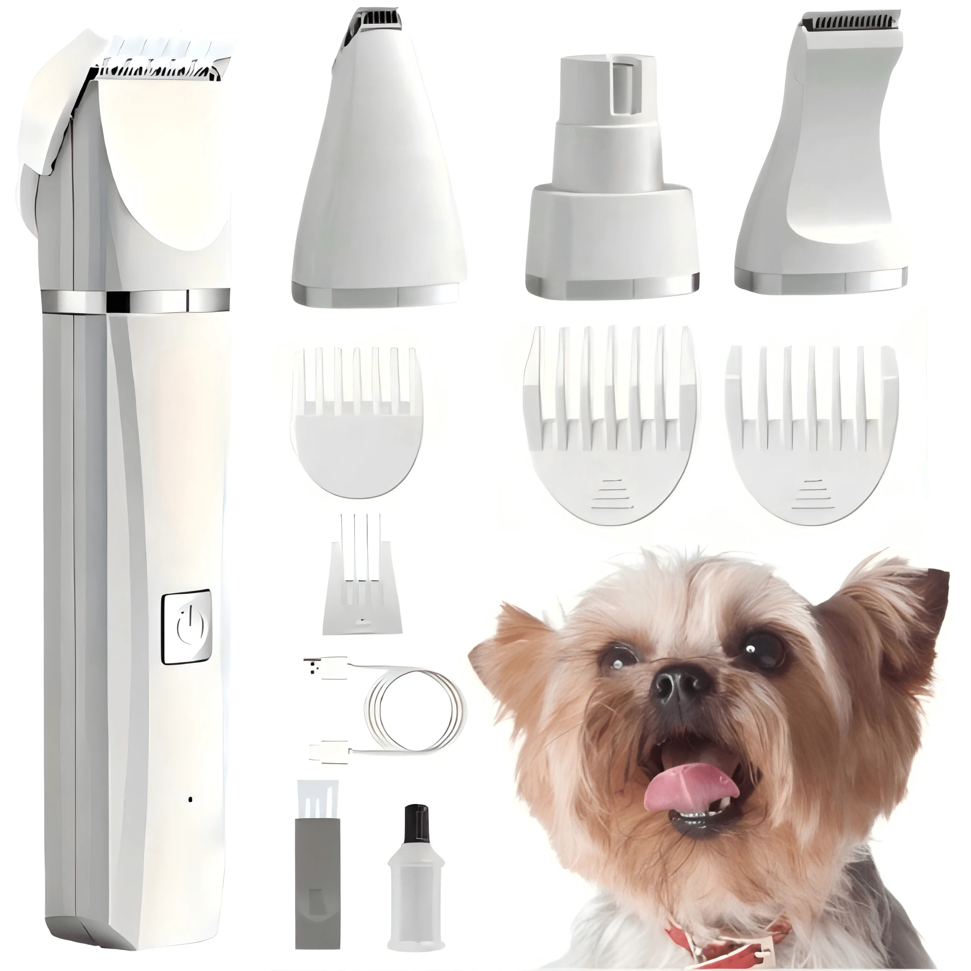 4 In 1 Electric Pet Clipper, Cat And Dog Hair Trimmer Set, Portable Pet