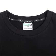 Puma Round Neck Short Sleeve Boyfriend Style Men Casual Comfortable Running Fitness Fashion Sports T-Shirt 673666-01 - Black - View 3