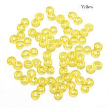500pcs 11x6mm Transparent Loom Rubber Bands S Clips For DIY Jewelry Making Loom Bands Braid Bracelet Hook Connector Accessories