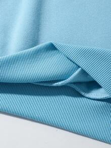 Custom Women's Sweatshirt - Design Your Own Personalized Front And Back Printed Sweatshirt By Adding Your Own Picture. - Baby Blue - View 6