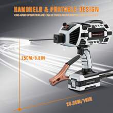TRQWH 110V 120Amp Welding Machine Handheld Portable ARC Welder Gun Hand Held Welder Machine With Digital Display IGBT Inverter 6 Variable Current Adjustment For 1/16''-1/8'' Welding Rods - US A Type Plug(110-127V) - View 4