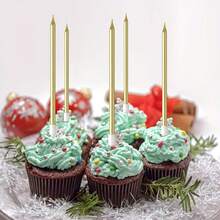 12 piezas Velas largas de cumpleaños - Velas para pastel, magdalena, espiral delgada para decoración de pasteles de cumpleaños, bodas y fiestas, velas delgadas para fiestas, velas de cumpleaños, velas para pasteles, velas para fiestas, cumpleaños, boda, Navidad