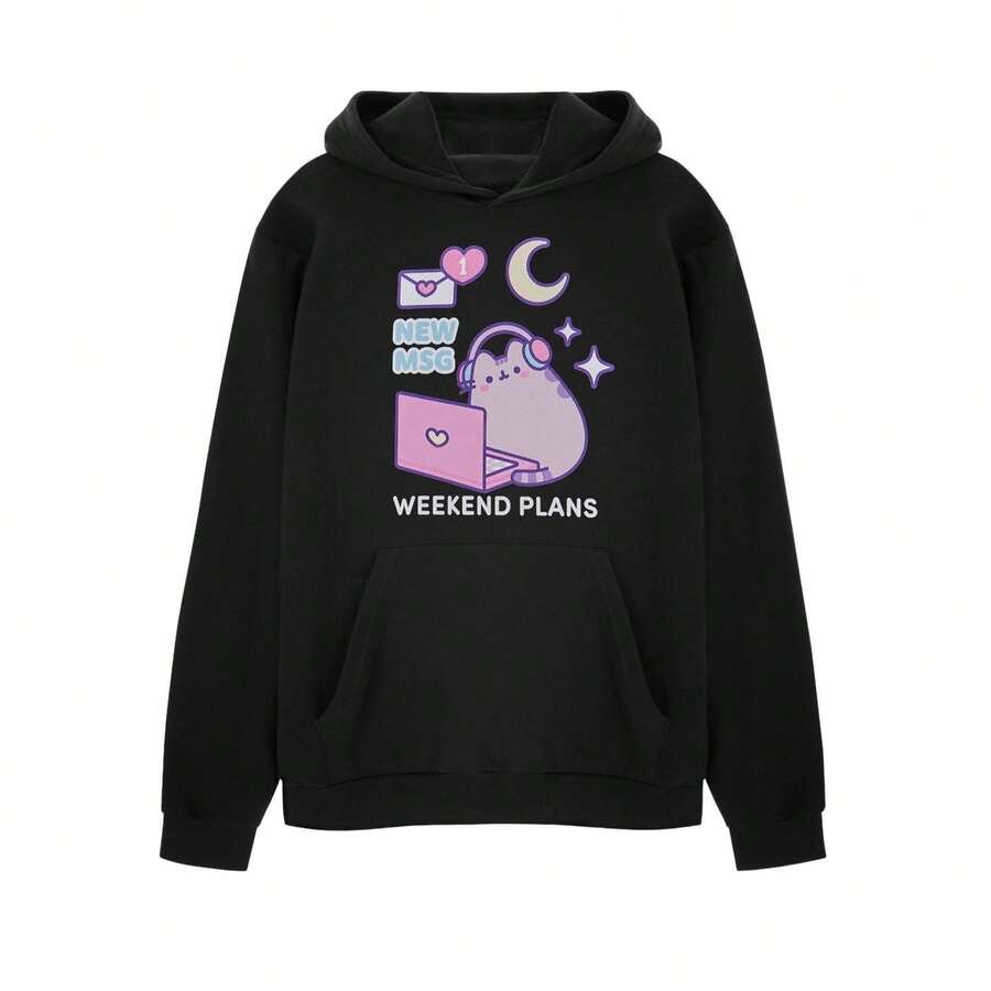 Women/Ladies New Msg Hoodie (Black) - 黑色 - 查看 1