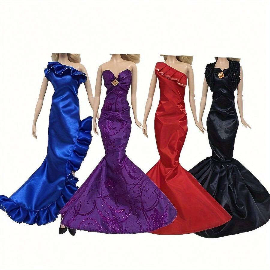 1/6 11.8" Doll Dress Accessories, Fashion Modern Long Tail Fish Tail