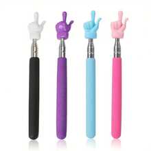 1pc Extendable Teacher Pointer, Mini Finger Pointer Stick For Classroom And Presentation, Party Supplies [Random Color] - Multicolor - View 8