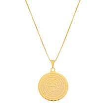 Necklace With Our Father Pendant 18k Gold Plated - 金色 - 查看 1
