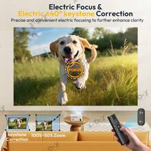 4K Smart Beamer LED 5G WiFi Android 12.0 Projector Home Theater Projector 9000 Lumen Movie Beamer LED Home Cinema - White - View 5