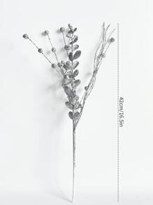 1pc/3pcs/6pcs Artificial Sparkling Glitter Plant ,42cm Fake Tree Branch With Berry,Christmas Tree Decorations Ornament For Living Room And Bedroom , Wedding, Party, Home Decoration, Desk Stuffing.Thanksgiving Christmas Supplies, Home Decor,Table Decor,Outdoor And Indoor Christmas Decor,Room Decor Christmas Decorations