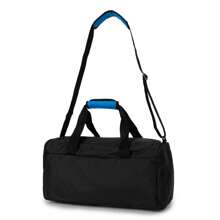 PUMA 男士手提包，休闲运动健身包，旅行托特包 090577-02 - 藍色-黑色 - 查看 2