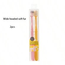 6pcs/Pack Wide Head Soft Bristles Adult Toothbrush, Household - Multicolor - View 14