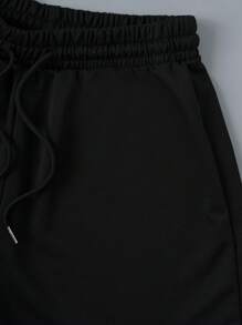 3 Packs Solid Elastic Waist Knotted Relaxed Sleep Shorts - 彩色 - 查看 8