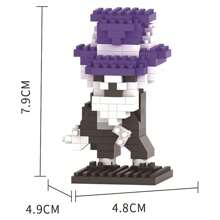Nano Bausteine Kürbiskopf Hexe Vogelscheuche Schädel Halloween Bausteine, DIY Handgefertigt Zusammenbaumodell, süße Blöcke, Neujahrgeschenk
