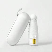 Sun Umbrella Glasses Case Capsule Ultra Light Mini Umbrella For Bride - Blanco - Ver 1