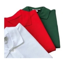 Kit 5  Men's Polo Shirts Premium Cotton Slim Fit Basic Short Sleeve Traditional Casual Plain - màu xanh lá - Xem 2