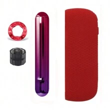 3-in-1-Set Stiftaufsatz Ring + Seitenabdeckung + Silikonhülle als Ersatzzubehör für IQOS ILUMA, Abdeckung, Haarzubehör, Raucher-Zubehör, zum Gebrauch von Verdampfern, Zigarettenaufbewahrung, Raucher-Verdampfer