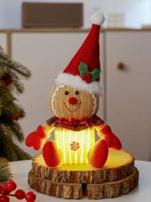 Lebkuchenmann Figuren, Weihnachts-Lebkuchen Figur, LED Lebkuchen Dekoration, Feiertags leuchtende Dekoration, Lebkuchen Figur Dekoration zum Backen, süße Lebkuchen Dekoration, Weihnachtsbaum Hängedekoration, Winterurlaubs Haus Party Dekoration, Lebkuchen Figur, Weihnachtsbaum, Weihnachts Hängedekoration Heim Dekor Weihnachtsdekorationen Raumdekoration