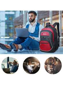 Travel Backpack Carry On Backpack Laptop Backpack High Capacity 22inch 17inch - 17in ĐEN-2 - Xem 10