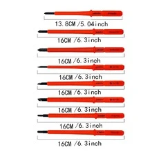 Home Insulation Screwdriver Set Cross Hexagon Line Electrical Maintenance With Clean Small Brush Anti-Electric Screw Batch - Black - View 5