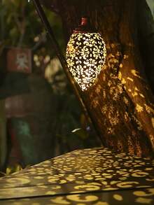 1 đèn treo cảnh quan bằng sắt rỗng năng lượng mặt trời ngoài trời chống nước đèn thả Maroc đèn LED ngoài trời chống nước thích hợp cho ban công sân vườn ngoài trời trang trí nhà cửa trang trí biệt thự trang trí cây v.v. - Nhiều màu - Xem 4