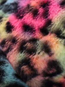 1 Pc 扎染豹纹毛绒复古渔夫帽秋冬季加厚保暖帽子韩版女百搭盆帽适合男女生圣诞帽子春秋冬旅行海边度假时尚扎染豹纹毛绒复古渔夫帽秋冬季加厚保暖帽子韩版女百搭盆帽 - 多色 - 查看 5