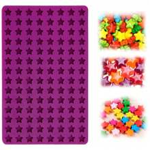 1个硅胶星形模具，适用于巧克力、糖果和软糖，112个模腔，非常适合DIY手工、婚礼和派对、婚礼和生日用品、家居和派对装饰。