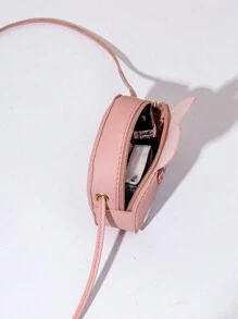 1 chiếc túi đeo chéo mini dễ thương cho bé gái, túi đeo thường ngày in hình thỏ đáng yêu cho trẻ em, ví đựng tiền xu nhỏ cho bé gái, ví đựng tiền lẻ, túi đựng đồ ăn nhẹ, túi xách đeo vai du lịch hàng ngày - Chú thỏ nhỏ M1999 - Xem 7