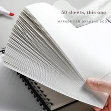 Thick Drawing Pad For Marker Pens, A4/A5 Thick 8K Anime Marker Paper, Anime Drawing Paper For Sketching, Graffiti, High-Quality Drawing Book For Students,Back To School - Multicolor - View 10