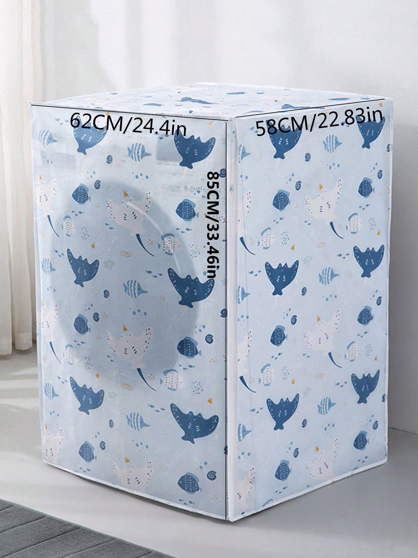 غطاء ماكينة الغسيل مزخرف برسوم كرتونية – مناسب للم...