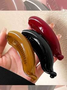 1 件复古发夹，适合盘发，香蕉发夹配件 - 彩色 - 查看 3