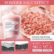 Himalayan Pink Salt Exfoliating Cleanser, Pore Refining Scrub, Moisturizing Softening Scrub
