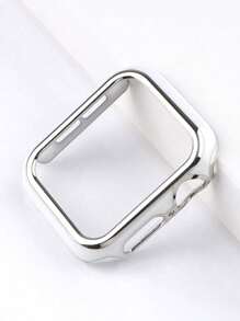 1 Piece Of Two-Color White Gold Hollow Watch Protective Case Compatible With Apple Watch 1/2/3/4/5/6/7/8/ - Multicolor - View 5