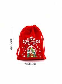 10 件/套圣诞节和万圣节大号红色天鹅绒礼品袋（带抽绳装饰）、圣诞装饰、生日装饰、秋季装饰、婚礼盒/礼品、圣诞礼物、礼品盒、南瓜、杯子配件；生日礼物、牛皮纸袋、一岁生日、圣诞节、圣诞礼物、圣诞礼品袋、大号圣诞盒、粉色圣诞包装纸、小号礼品盒