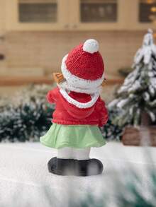 1pc Christmas Scene Party Decor Winter Character Figurine Home Decor Christmas Decorations Room Decor
