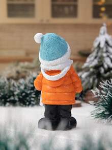 1pc Christmas Scene Party Decor Winter Character Figurine Home Decor Christmas Decorations Room Decor