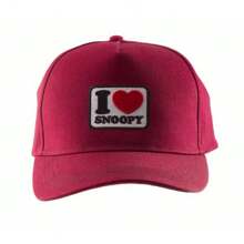 Gorra snapback unisex para adulto "I Heart " de Peanuts (Morado) - Morado - Ver 1