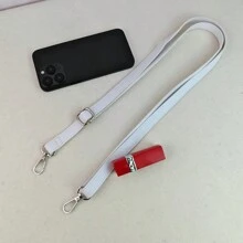 细肩带、小号斜挎包带、钱包带、小号包带配件、DIY 包带、多功能小包带、女士包带、手提包配件 - 白色 - 查看 5