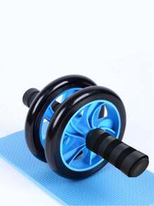 1pc Beginner Ab Wheel, Abdominal Roller Wheel, Silent Fitness Core Trainer, Unisex Home Workout Equipment For Abs Muscle - Blue - View 8